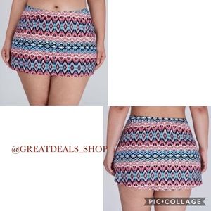 ‼️CACIQUE‼️TRIBAL MINI SWIM SKIRT